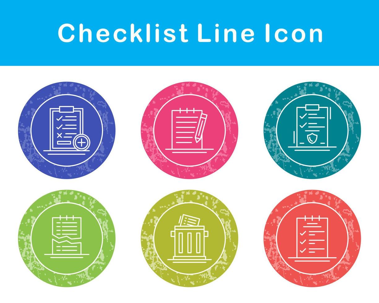 Checklist Vector Icon Set