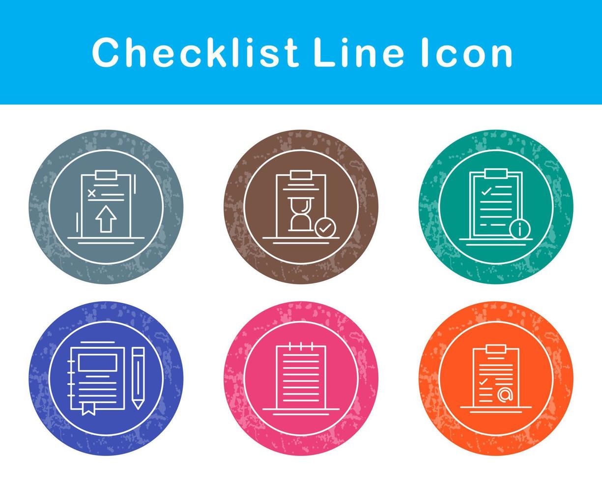 Checklist Vector Icon Set