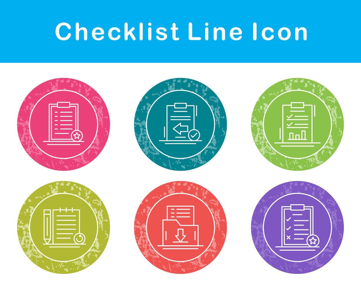 Checklist Vector Icon Set