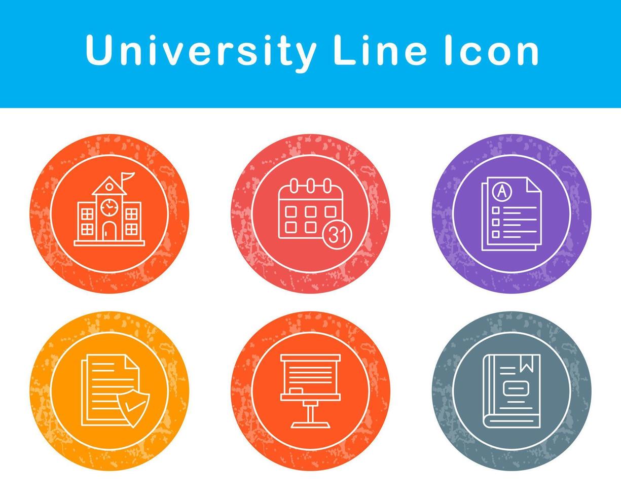 university Vector Icon Set