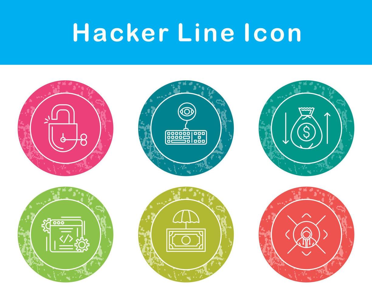 Hacker Vector Icon Set