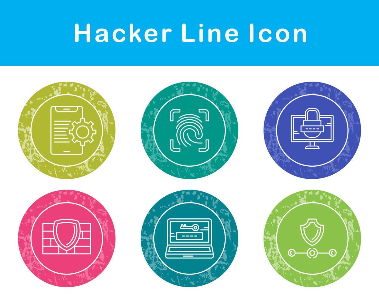 Hacker Vector Icon Set