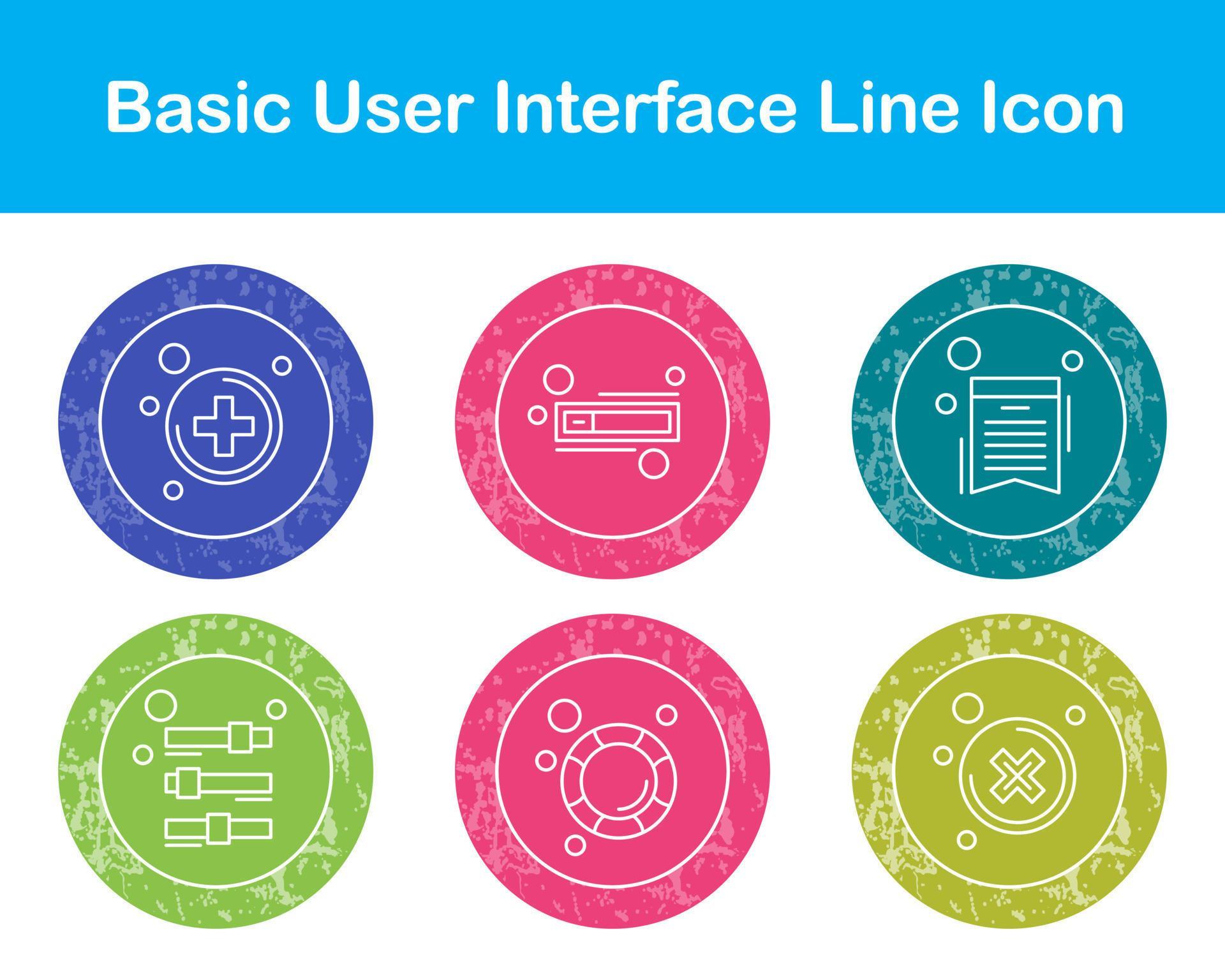 Basic User Interface Vector Icon Set 20731860 Vector Art at Vecteezy