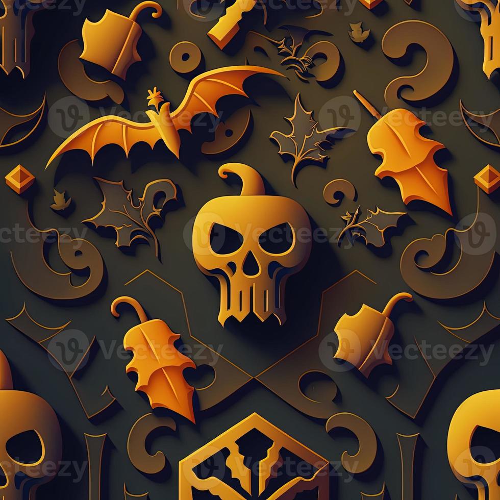 Halloween-themed digital paper and patterns Images of digital paper and patterns that feature pumpkin motifs photo