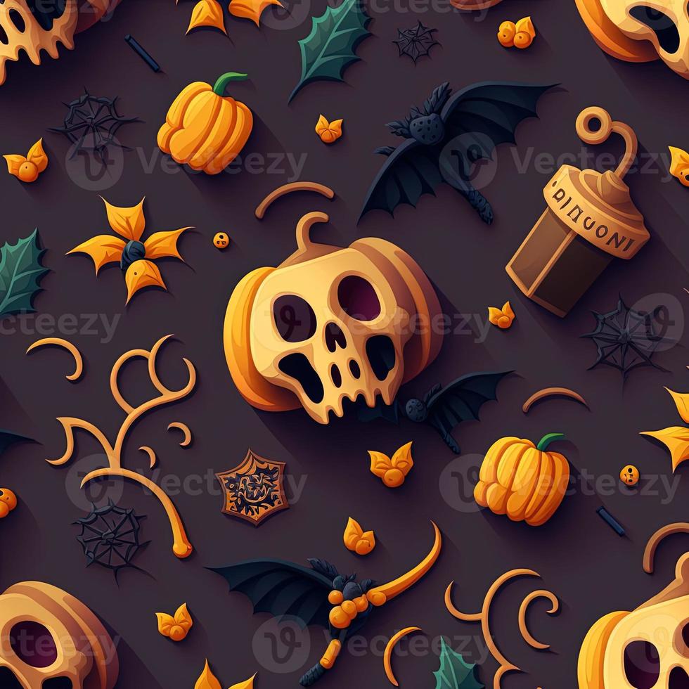 Halloween-themed digital paper and patterns Images of digital paper and patterns that feature pumpkin motifs photo