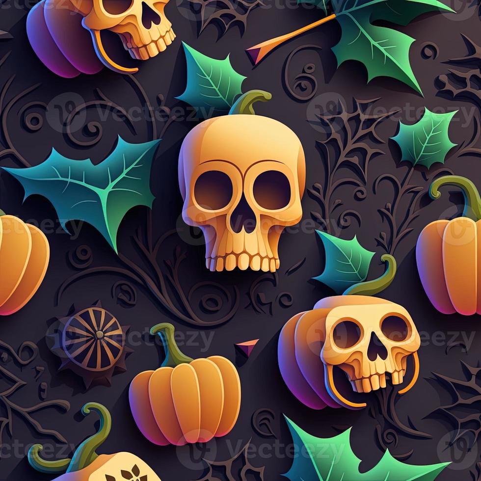 Halloween-themed digital paper and patterns Images of digital paper and patterns that feature pumpkin motifs photo