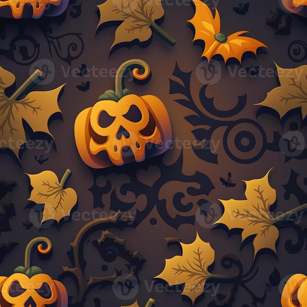 Halloween-themed digital paper and patterns Images of digital paper and patterns that feature pumpkin motifs photo