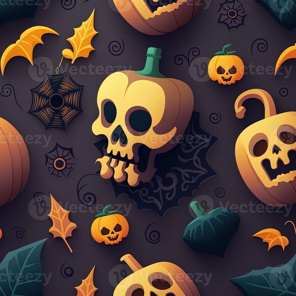 Halloween-themed digital paper and patterns Images of digital paper and patterns that feature pumpkin motifs photo