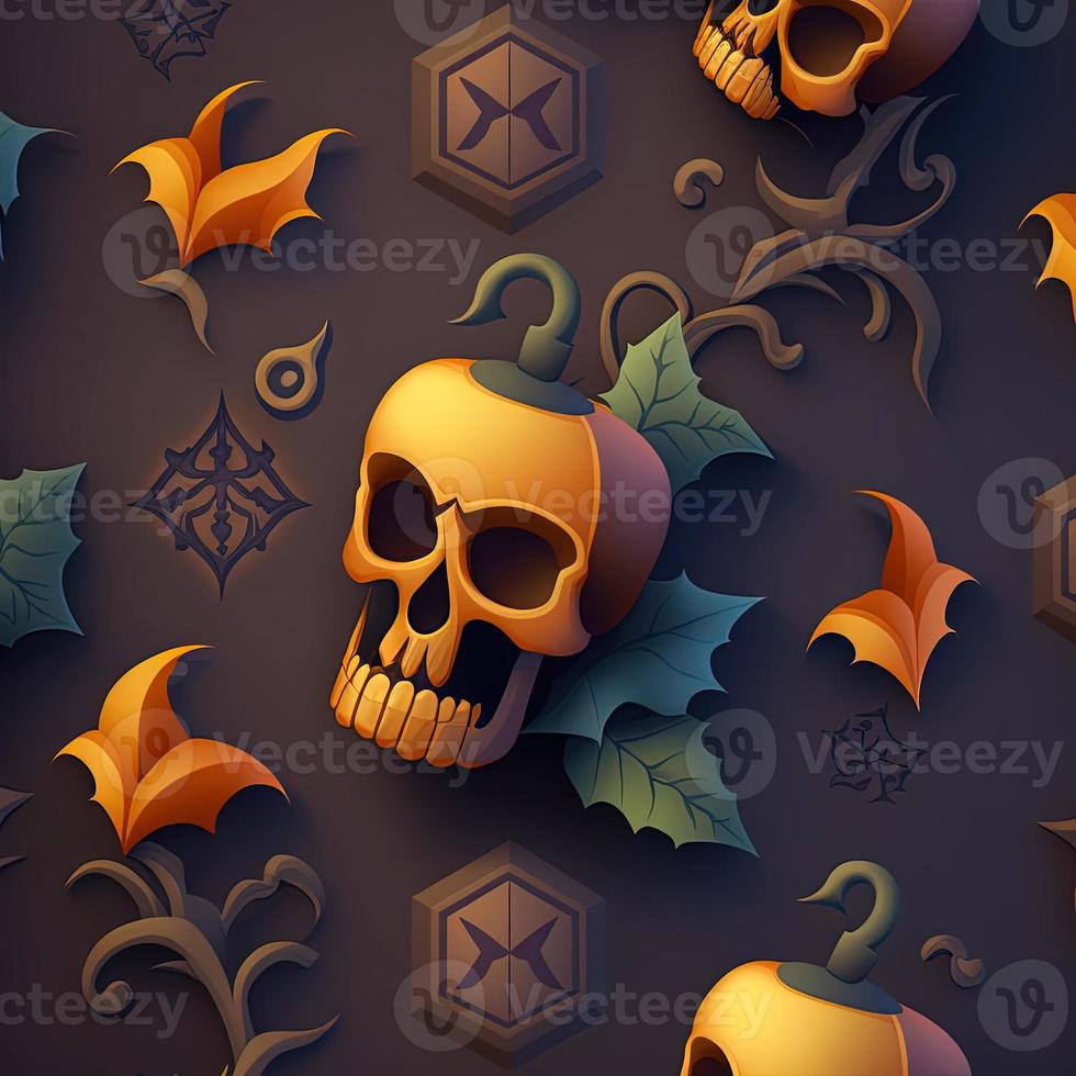 Halloween-themed digital paper and patterns Images of digital paper and patterns that feature pumpkin motifs photo