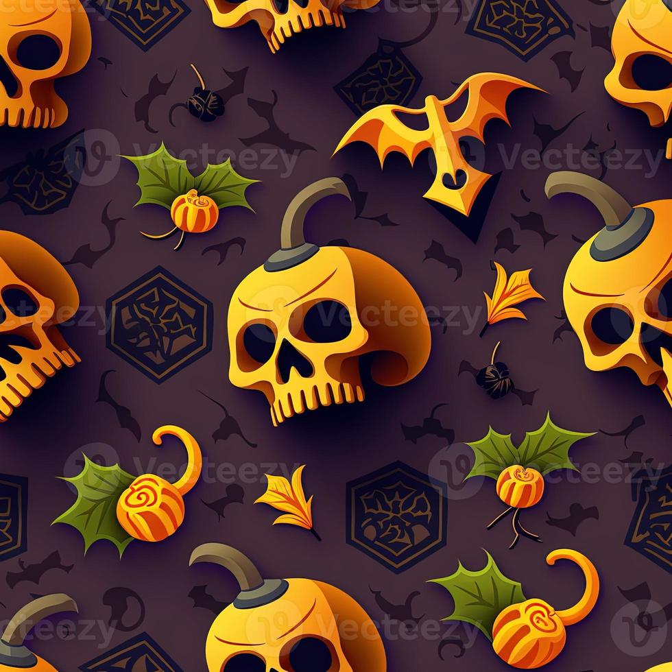Halloween-themed digital paper and patterns Images of digital paper and patterns that feature pumpkin motifs photo