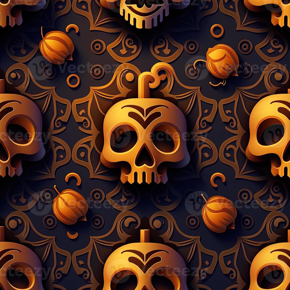 Halloween-themed digital paper and patterns Images of digital paper and patterns that feature pumpkin motifs photo