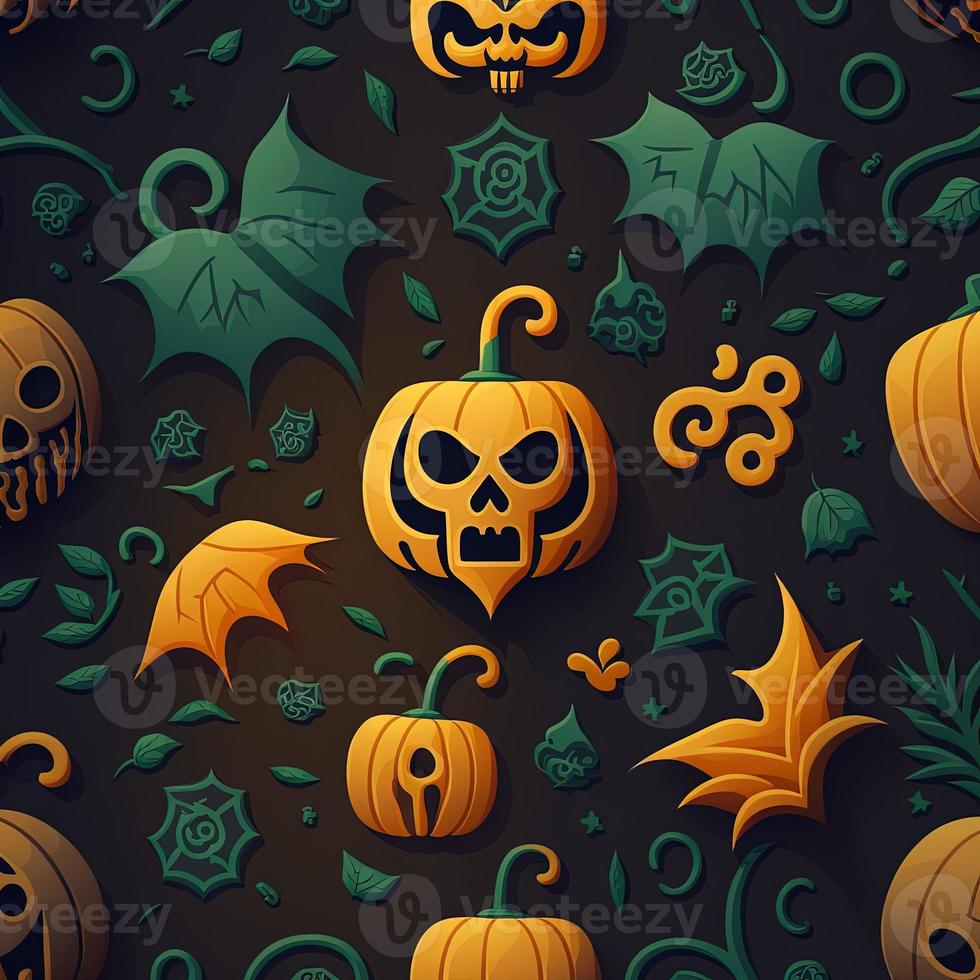 Halloween-themed digital paper and patterns Images of digital paper and patterns that feature pumpkin motifs photo