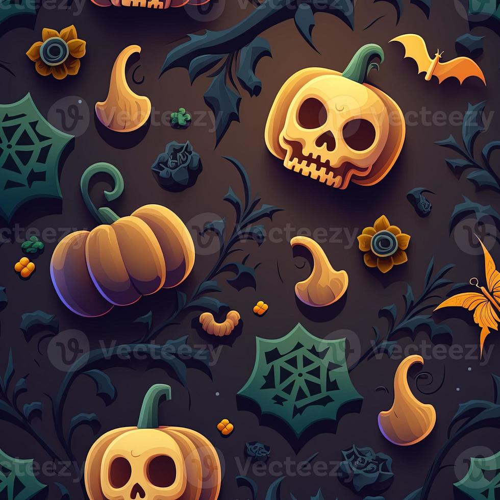 Halloween-themed digital paper and patterns Images of digital paper and patterns that feature pumpkin motifs photo