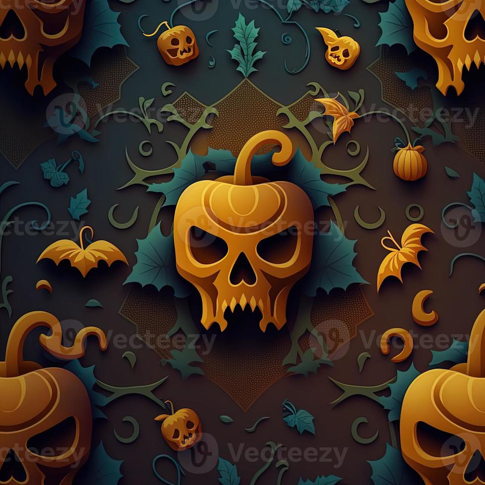 Halloween-themed digital paper and patterns Images of digital paper and patterns that feature pumpkin motifs photo
