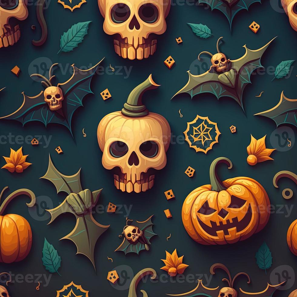 Halloween-themed digital paper and patterns Images of digital paper and patterns that feature pumpkin motifs photo