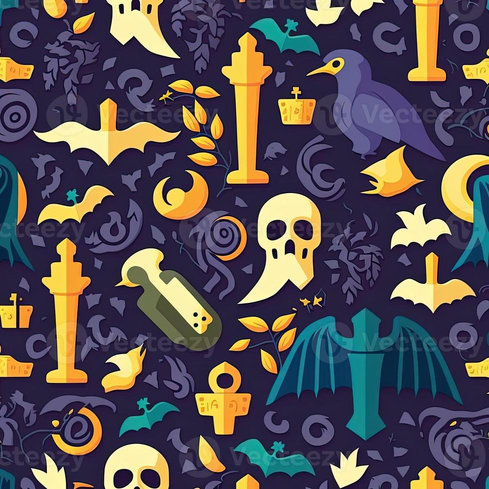 Halloween-themed digital paper and patterns Images of digital paper and patterns that feature pumpkin motifs photo