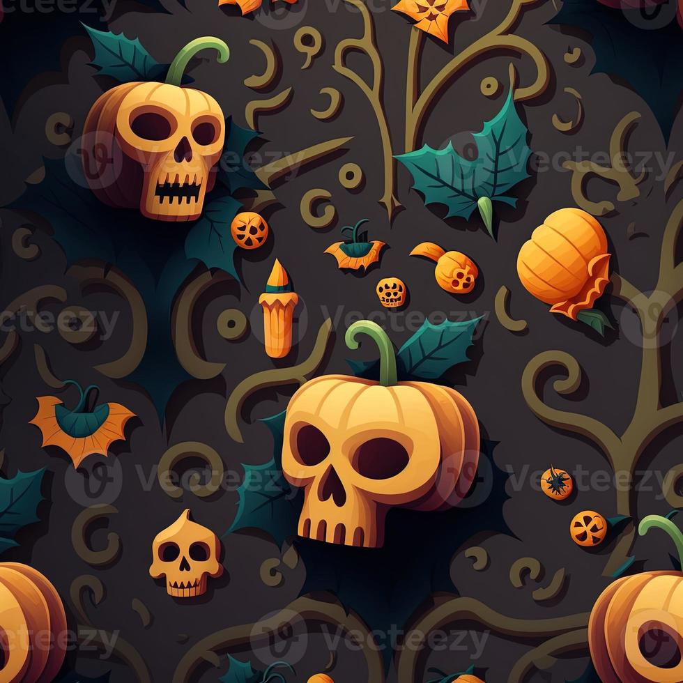 Halloween-themed digital paper and patterns Images of digital paper and patterns that feature pumpkin motifs photo
