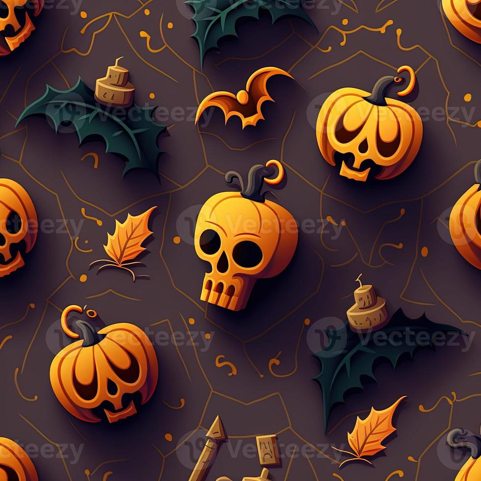 Halloween-themed digital paper and patterns Images of digital paper and patterns that feature pumpkin motifs photo