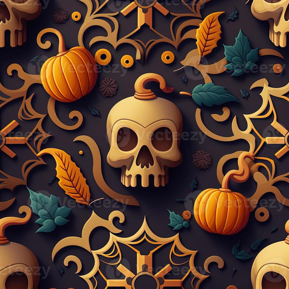 Halloween-themed digital paper and patterns Images of digital paper and patterns that feature pumpkin motifs photo