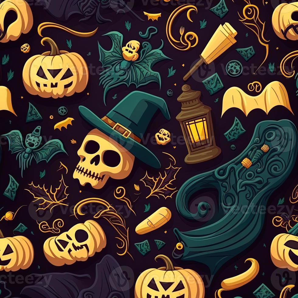 Halloween-themed digital paper and patterns Images of digital paper and patterns that feature pumpkin motifs photo