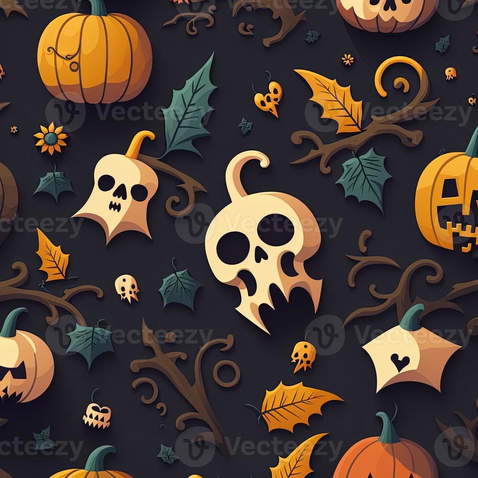 Halloween-themed digital paper and patterns Images of digital paper and patterns that feature pumpkin motifs photo