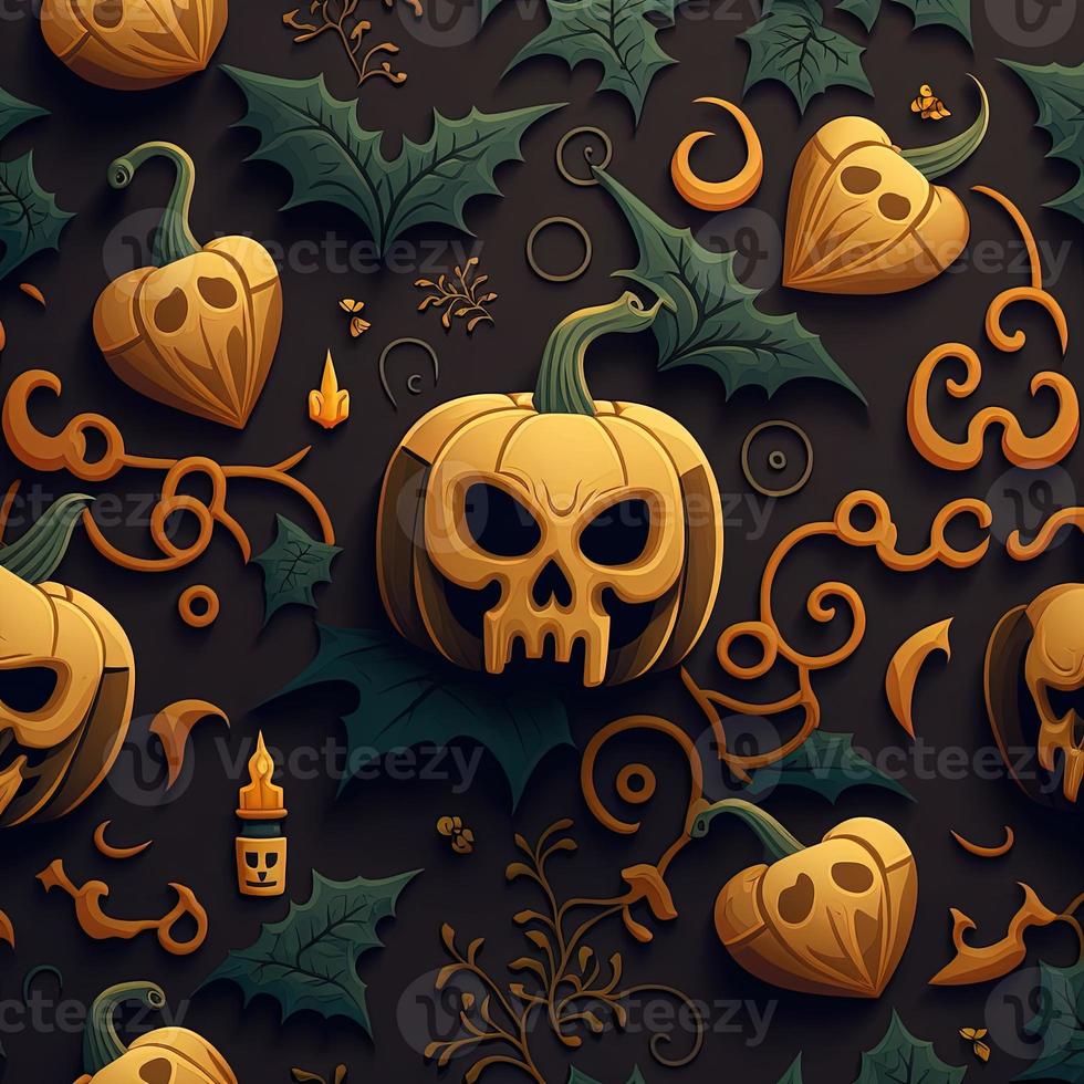 Halloween-themed digital paper and patterns Images of digital paper and patterns that feature pumpkin motifs photo