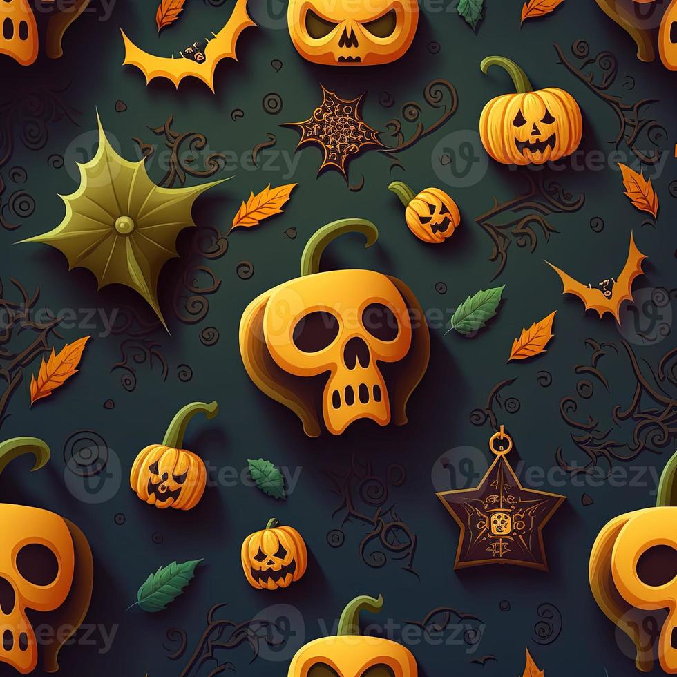 Halloween-themed digital paper and patterns Images of digital paper and patterns that feature pumpkin motifs photo