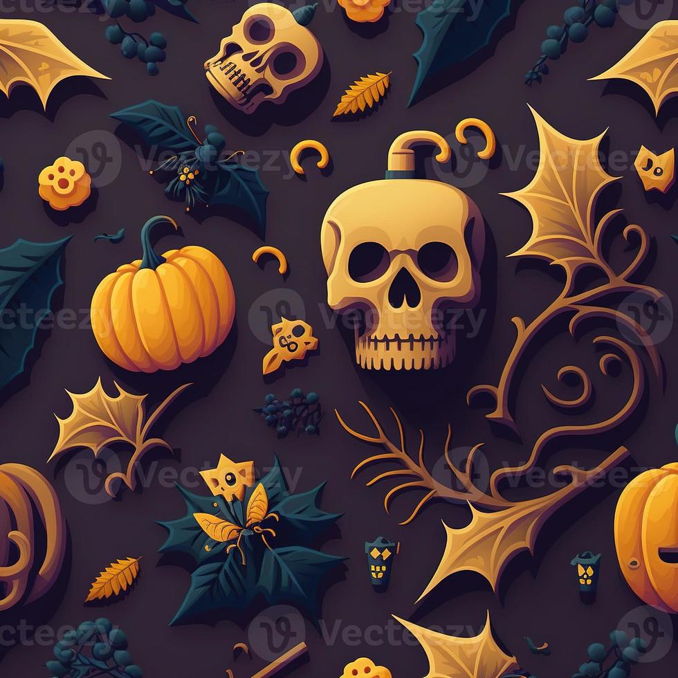 Halloween-themed digital paper and patterns Images of digital paper and patterns that feature pumpkin motifs photo