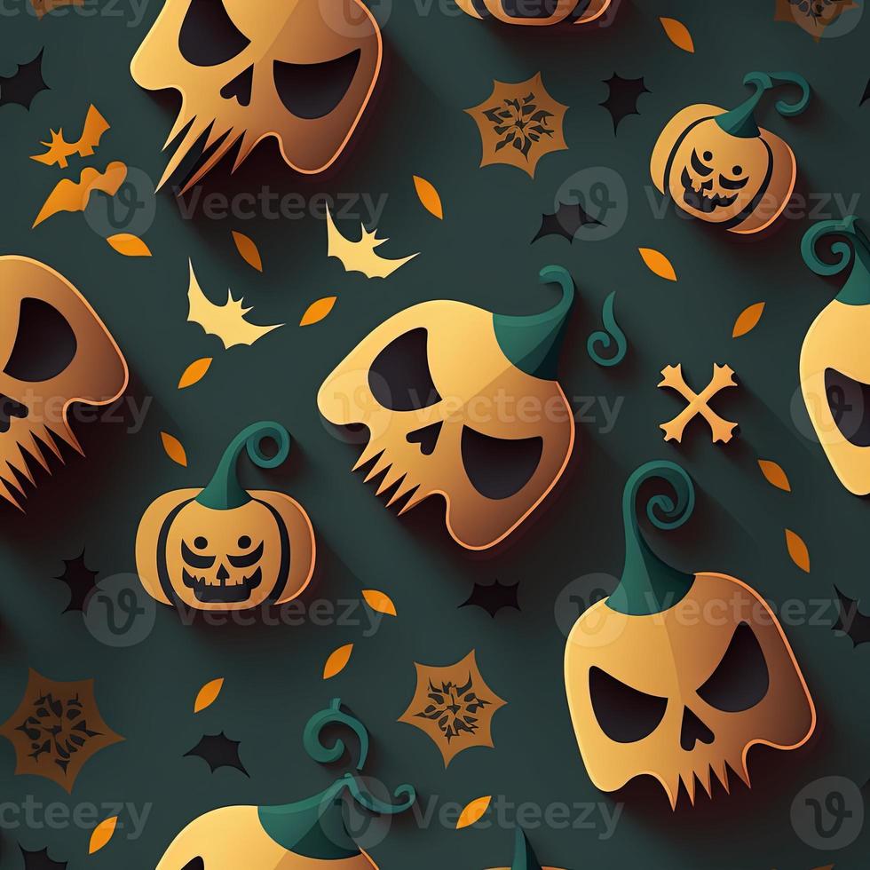 Halloween-themed digital paper and patterns Images of digital paper and patterns that feature pumpkin motifs photo
