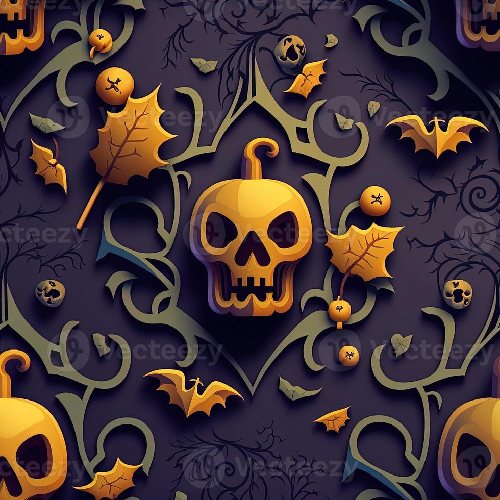 Halloween-themed digital paper and patterns Images of digital paper and patterns that feature pumpkin motifs photo