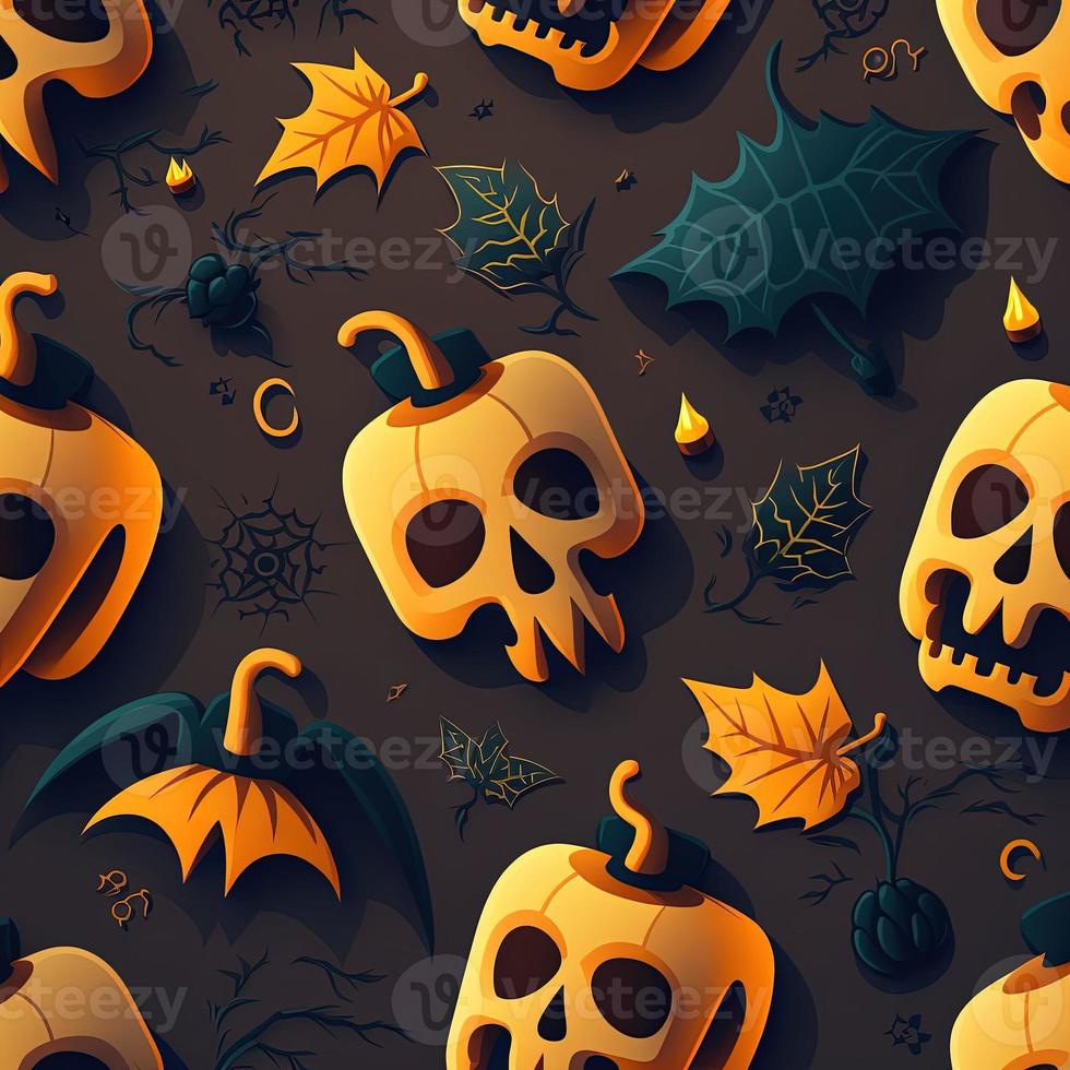Halloween-themed digital paper and patterns Images of digital paper and patterns that feature pumpkin motifs photo