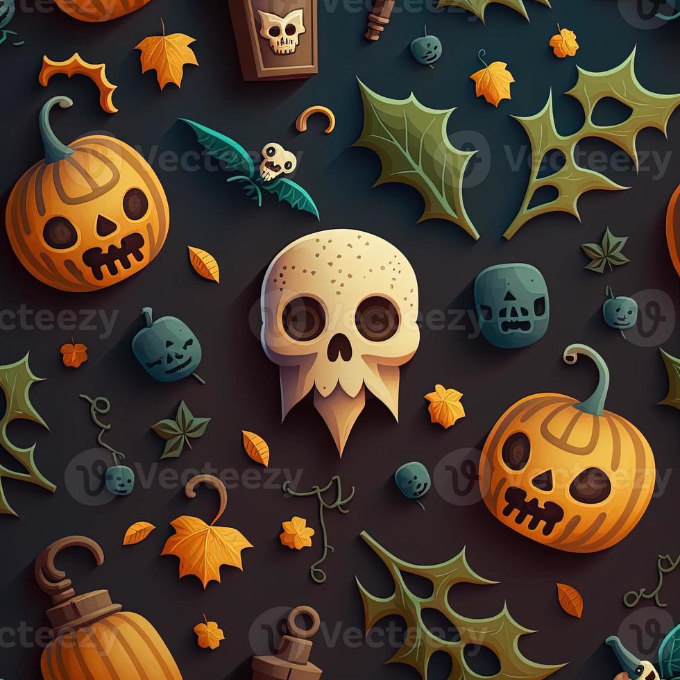 Halloween-themed digital paper and patterns Images of digital paper and patterns that feature pumpkin motifs photo