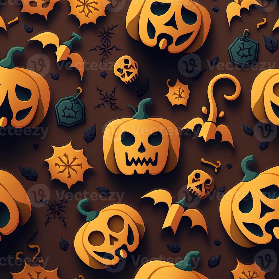 Halloween-themed digital paper and patterns Images of digital paper and patterns that feature pumpkin motifs photo