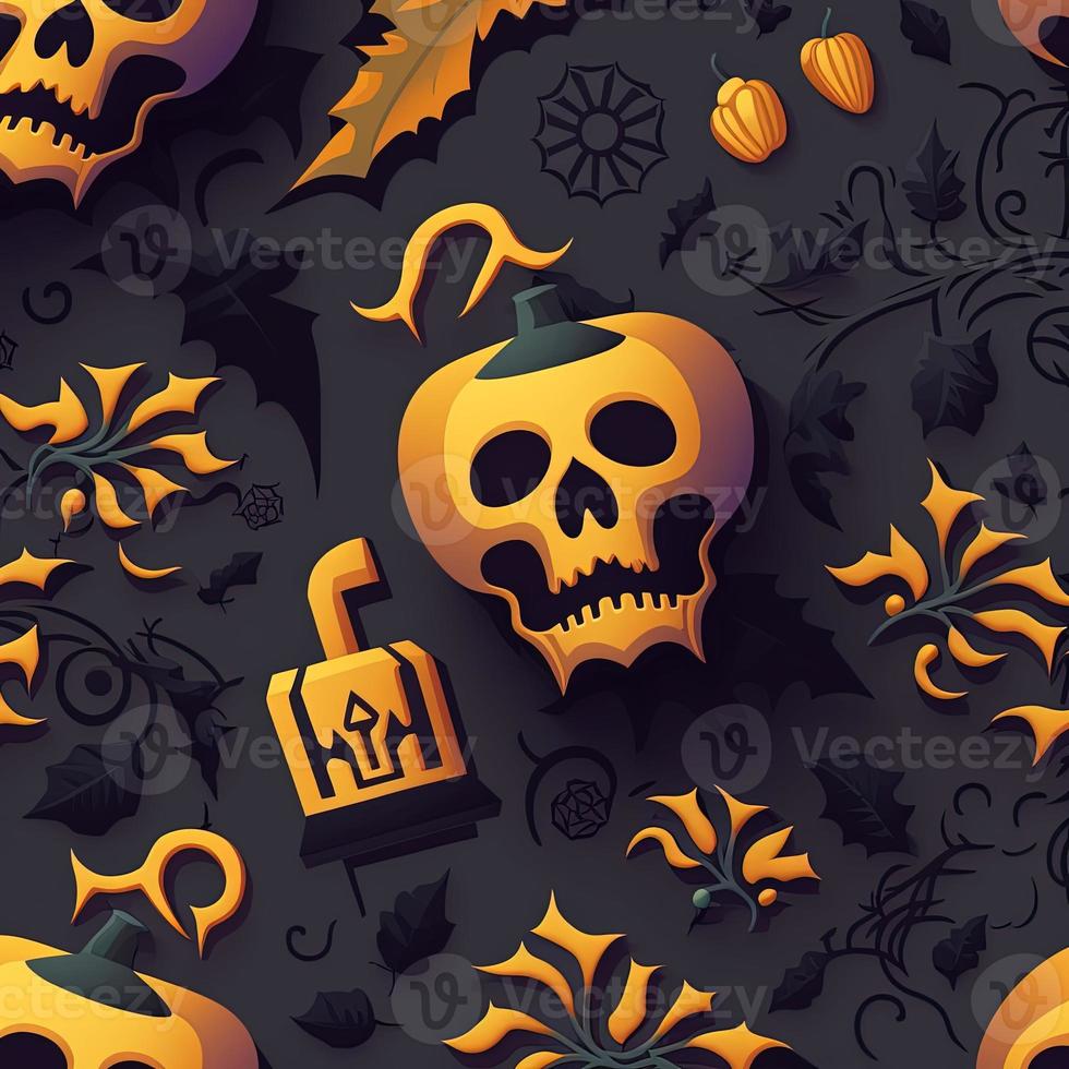 Halloween-themed digital paper and patterns Images of digital paper and patterns that feature pumpkin motifs photo