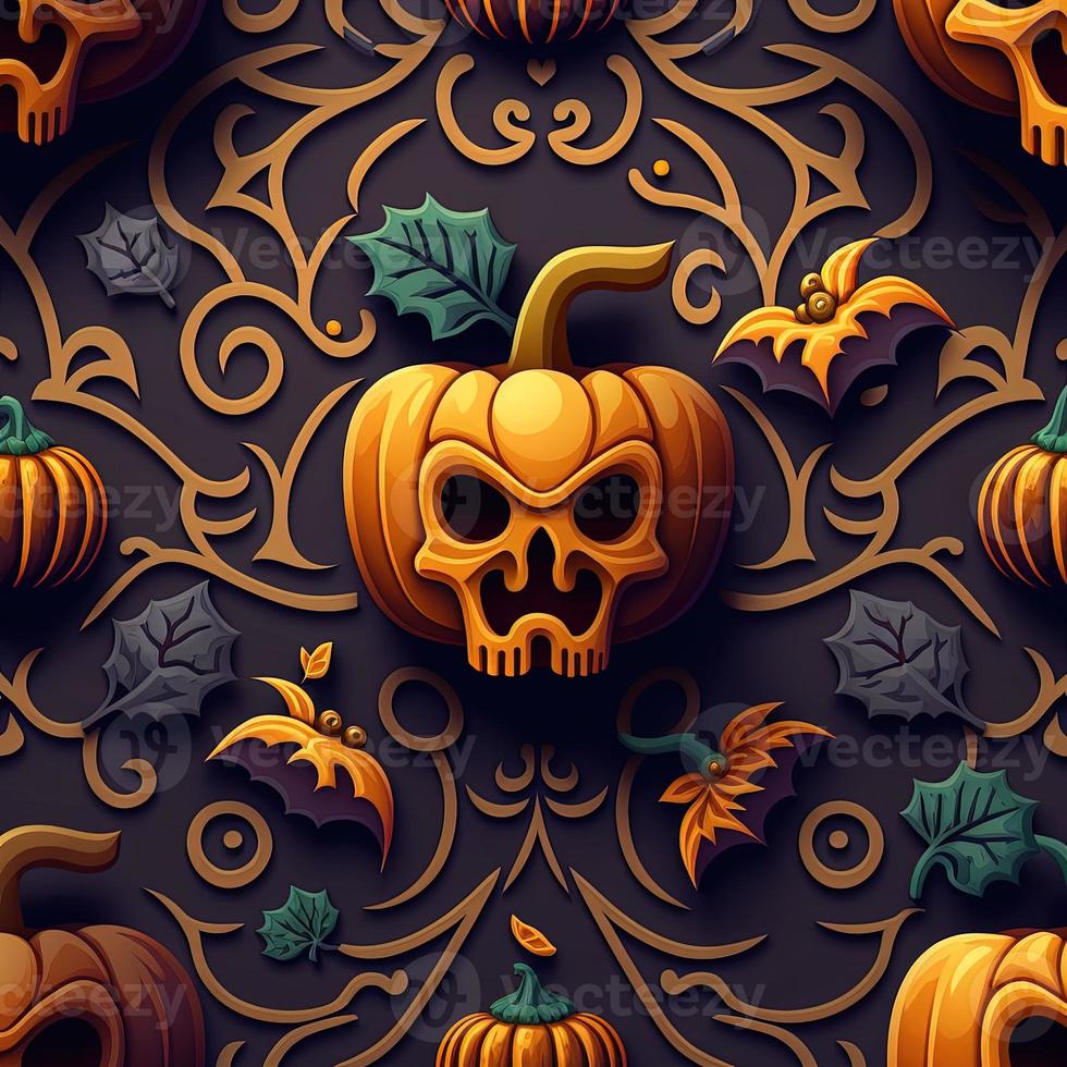 Halloween-themed digital paper and patterns Images of digital paper and patterns that feature pumpkin motifs photo