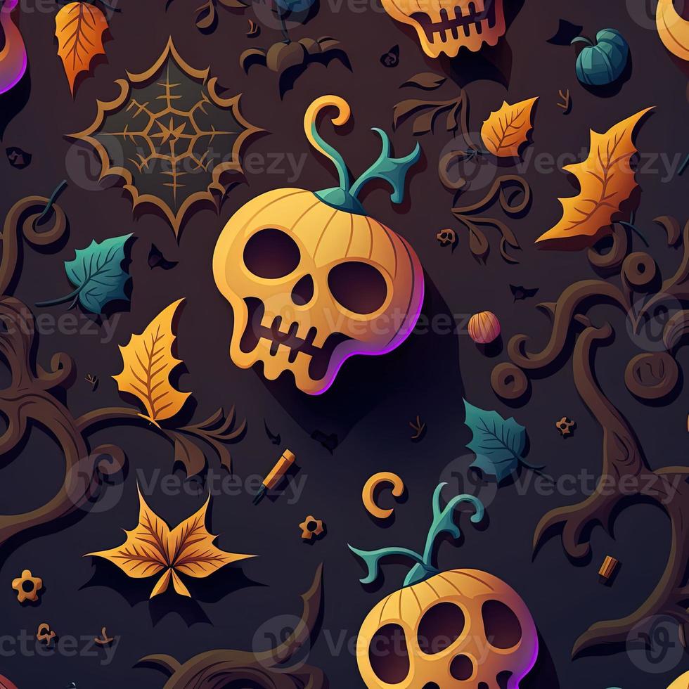 Halloween-themed digital paper and patterns Images of digital paper and patterns that feature pumpkin motifs photo