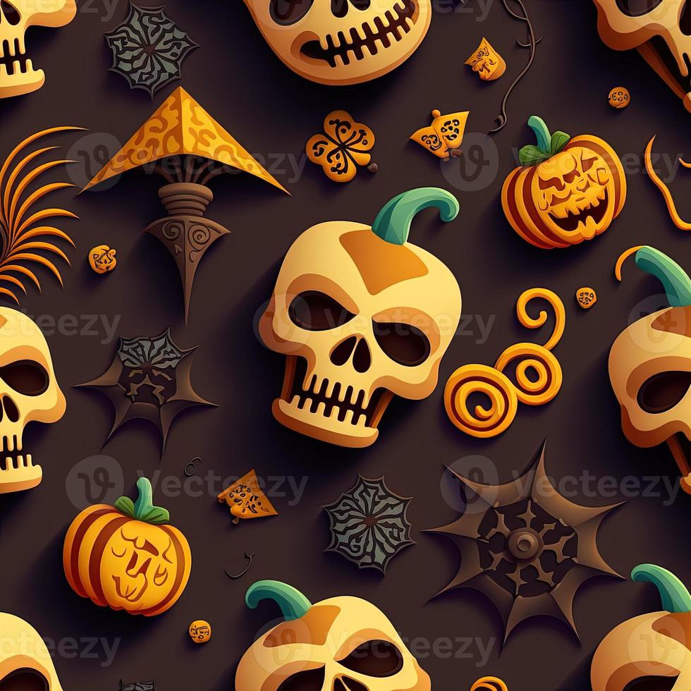 Halloween-themed digital paper and patterns Images of digital paper and patterns that feature pumpkin motifs photo