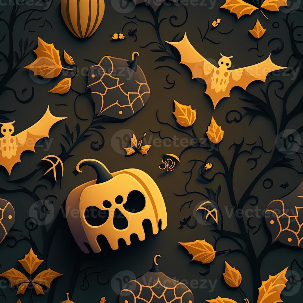 Halloween-themed digital paper and patterns Images of digital paper and patterns that feature pumpkin motifs photo