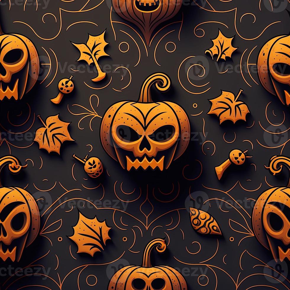 Halloween-themed digital paper and patterns Images of digital paper and patterns that feature pumpkin motifs photo