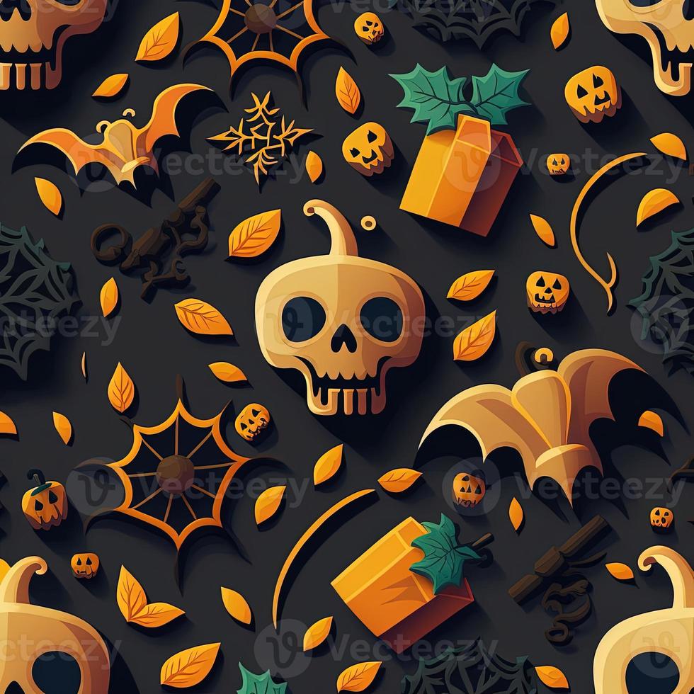 Halloween-themed digital paper and patterns Images of digital paper and patterns that feature pumpkin motifs photo