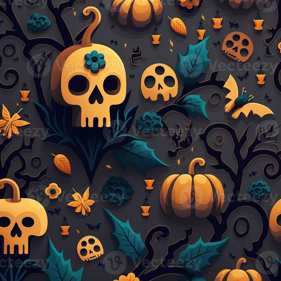 Halloween-themed digital paper and patterns Images of digital paper and patterns that feature pumpkin motifs photo