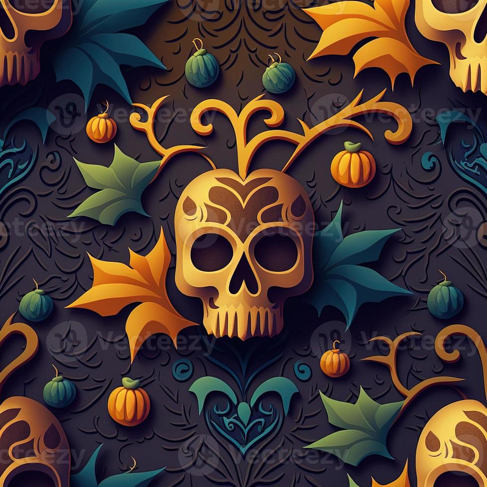 Halloween-themed digital paper and patterns Images of digital paper and patterns that feature pumpkin motifs photo
