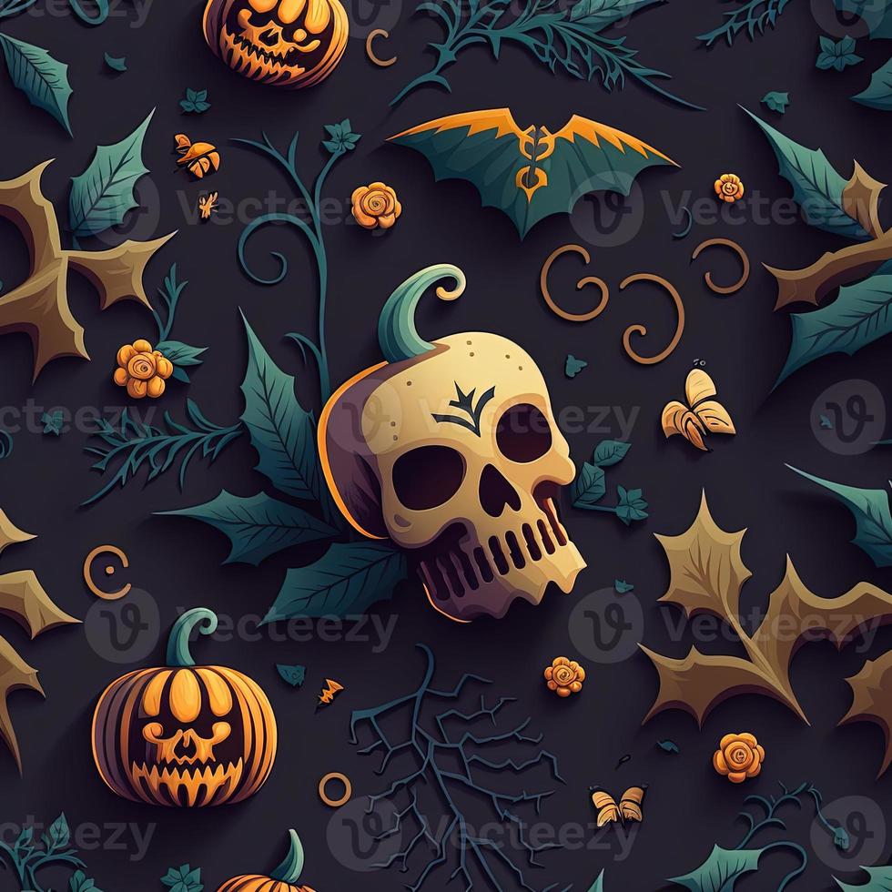 Halloween-themed digital paper and patterns Images of digital paper and patterns that feature pumpkin motifs photo
