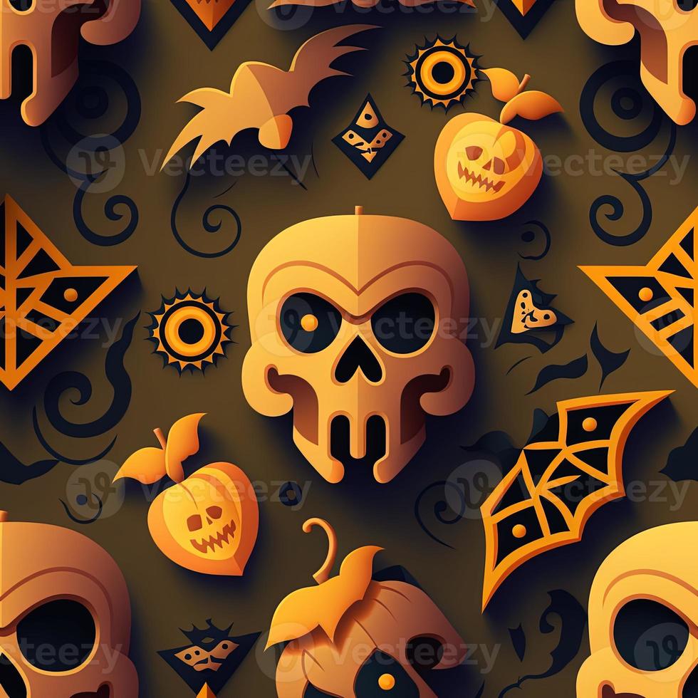 Halloween-themed digital paper and patterns Images of digital paper and patterns that feature pumpkin motifs photo