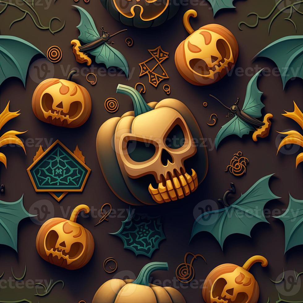 Halloween-themed digital paper and patterns Images of digital paper and patterns that feature pumpkin motifs photo