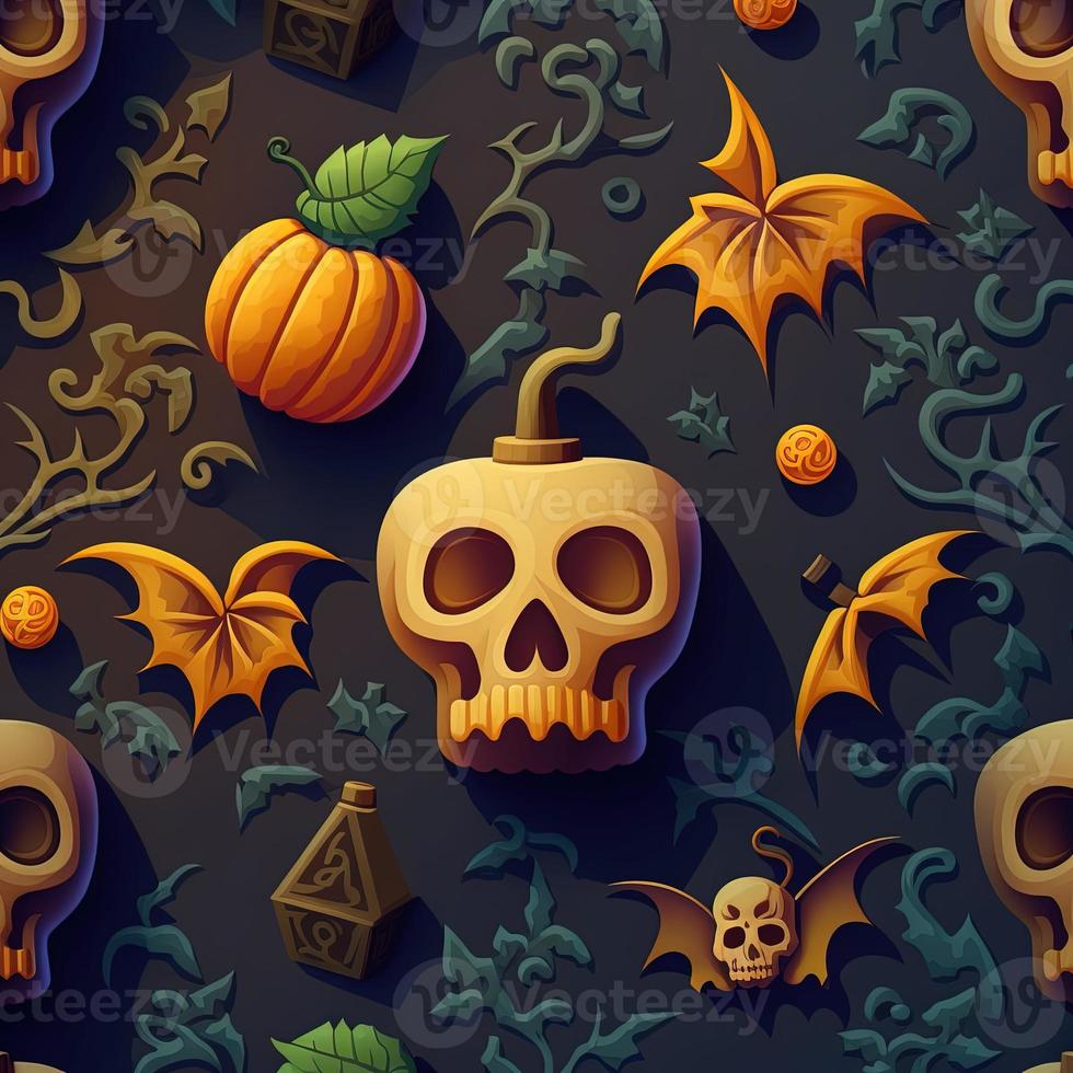 Halloween-themed digital paper and patterns Images of digital paper and patterns that feature pumpkin motifs photo