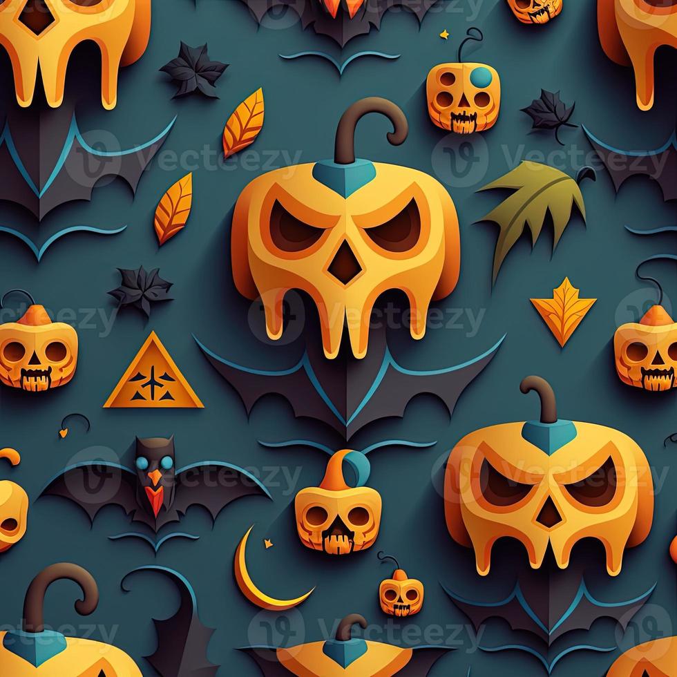 Halloween-themed digital paper and patterns Images of digital paper and patterns that feature pumpkin motifs photo