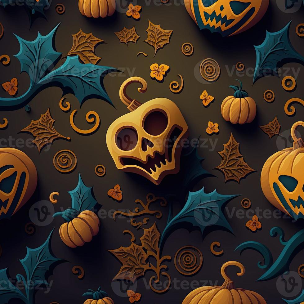 Halloween-themed digital paper and patterns Images of digital paper and patterns that feature pumpkin motifs photo