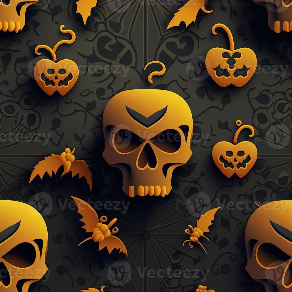 Halloween-themed digital paper and patterns Images of digital paper and patterns that feature pumpkin motifs photo