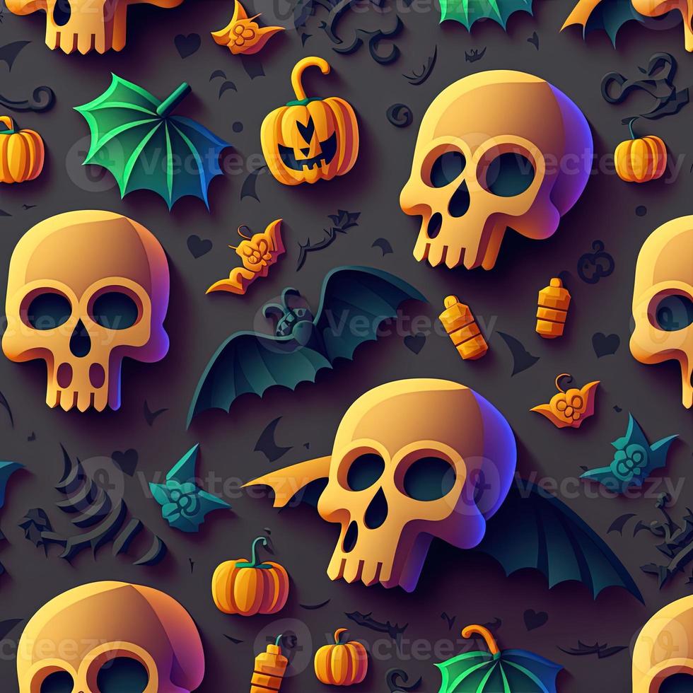 Halloween-themed digital paper and patterns Images of digital paper and patterns that feature pumpkin motifs photo
